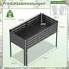 COSTWAY Podwyższona grządka metalowa, grządka ogrodowa o Podgląd zdjęcia produktu 3