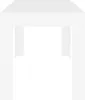 A white table viewed from the front. Anteprima dell’immagine prodotto