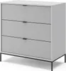 Kredens Vicco Eliza Szary 80 x 81.2 cm z 3 szufladami, Podgląd zdjęcia produktu 1
