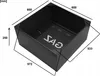 Gasbox Gaskasten Metall FEINZ - 60x60x25 cm - Schwarz - Produktbild-Vorschau 2