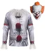 Pennywise Top e Maschera Costume Halloween Uomo Taglia: M-L Anteprima dell’immagine prodotto 2