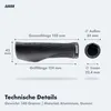 AARON Fit Ergonomische Fahrradgriffe Lenkergriffe Schwarz Produktbild-Vorschau 4