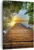 Bild auf Leinwand - Leinwandbild - Einteilig - Brücke See - Produktbild-Vorschau 1