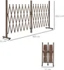 Outsunny Scherengitter Absperrgitter ausziehbar 52-405cm Produktbild-Vorschau 3