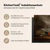 KitchenYeah© Herdabdeckplatte Violine - Rosen - Rosa - Produktbild-Vorschau 6