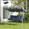 Outsunny 4er-Set Sitzkissen, 150x50 cm wasserabweisend Produktbild-Vorschau 2