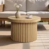 Couchtisch Rund Holzoptik, MDF, Ø 60 x 40 cm Produktbild-Vorschau 8