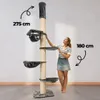 Škrabadlo do stropu Simba XXL sv. šedé, 57x57x250-275 cm Náhled obrázku produktu 2