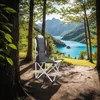 Chaise pliante avec rembourrage - gris, par pièce Voir les images du produit 9
