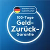 A blue background with a circular white border containing text and a German flag logo. Produktbild-Vorschau