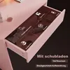 SONNI 70x40x140cm Różowa toaletka z komodą z regulacją Podgląd zdjęcia produktu 6