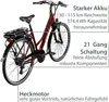 Agon Avesa E Bike bici da trekking donna uomo da 155 cm con Anteprima dell’immagine prodotto 4