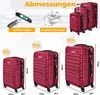 KESSER® 3tlg. Hartschalenkofferset Hartschalenkoffer Produktbild-Vorschau 2
