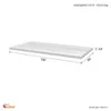 Arbeitsplatte - 150 x 60 x 3,8 cm - Sonoma Eiche – Produktbild-Vorschau 2