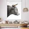 MuchoWow® Wandteppich Wandbehang Schottisches Hochlandrind Produktbild-Vorschau 2
