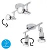 LED Badleuchte Spotleuchte chwenkbar 2xGU10 je 4 W Chrom Produktbild-Vorschau 3