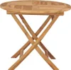 vidaXL Tavolo da giardino pieghevole 85x76 cm in legno Anteprima dell’immagine prodotto 3