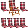BURI 6x Hochlehner Auflage 120x50x5,5 cm - wetterfeste Produktbild-Vorschau 1