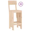 Cloris Designermöbel 7-tlg. Gartenbar-Set Massivholz Kiefer Produktbild-Vorschau 3