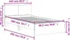 vidaXL Rám postele bez matrace s čelem Sonoma dub 100x200 Náhled obrázku produktu 8