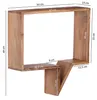 FineBuy 2er Set Wandregale Massivholz Akazie Holzregal Produktbild-Vorschau 3