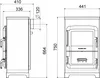 WAMSLER Raumheizer RH 6 F kaschmir, Maße: 450x340x750 mm; Produktbild-Vorschau 2