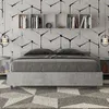 ITYHOME - Bett ohne Lattenrost 160x200 Zement Nuamo Produktbild-Vorschau 2