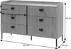 Kommode HWC-O39, Highboard Schrank, 6 Schubladen Melamin Produktbild-Vorschau 10
