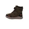 A single green winter boot for children is shown against a white background. Voir les images du produit