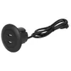 A black USB charging port with a cable and plug. Voir les images du produit