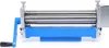 A manual metal bending machine with a blue base and silver rollers, shown against a white background. Náhled obrázku produktu