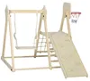 AIYAPLAY 5-in-1 Klettergerüst Montessori Indoor Holz mit Produktbild-Vorschau 1