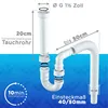 LOBENSWERK Flexibler Ablaufschlauch - 100% Wasserdicht - Produktbild-Vorschau 3