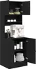 vidaXL Credenza da cucina 2 pezzi Nero effetto rovere 60 x Anteprima dell’immagine prodotto 1