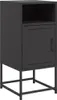 vidaXL Nachttisch Schwarz 36x39x78 cm Stahl Produktbild-Vorschau 2