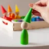 Ulanik Montessori Jouets en bois Poupées arc-en-ciel à Voir les images du produit 16