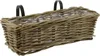 Rattan Pflanzkasten Koboo Grey mittel – Balkonkasten Produktbild-Vorschau 1