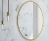 Spiegel 70x70cm rund wandmontiert mit Metallrahmen gold | Produktbild-Vorschau 4