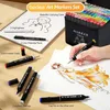 Marker Set, 120 Farben Marker Stifte, Filzstifte Set,  Produktbild-Vorschau 4