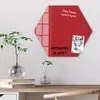 DEQORI Magnettafel Glas 55x48 cm 6-eckig 'Rot' beschreibbar Produktbild-Vorschau 4
