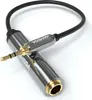 0,1m Stereo Klinken Adapter 3,5mm Klinken Stecker auf 6,3mm Produktbild-Vorschau 1
