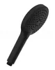 A black hand-held shower head is shown against a white background. Produktbild-Vorschau