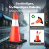 Wiltec Verkehrskegel 45 cm hoch, Leitkegel zum Absichern, Produktbild-Vorschau 5