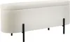 Banc LANJA rembourré, en tissu bouclé et avec espace de Voir les images du produit 1