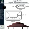 freigarten.de Ersatzdach für Pavillon 3x4 Meter Wasserdicht Produktbild-Vorschau 2