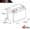 Langzeit Gel Motorradbatterie YTX7A-BS 7Ah 12V Produktbild-Vorschau 5