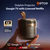 A hand holding a small projector against a starry night sky. Náhled obrázku produktu