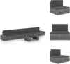 vidaXL 6-tlg. Garten-Lounge-Set mit Kissen Grau Poly Rattan Produktbild-Vorschau 1