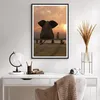 Gerahmtes Poster - Schwarzer Rahmen - Elefant Ufer Meer - Produktbild-Vorschau 6
