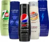 Sodastream Sirup Set 5 Sorten Zero Zucker 440ml Cola 7Up Produktbild-Vorschau 1
